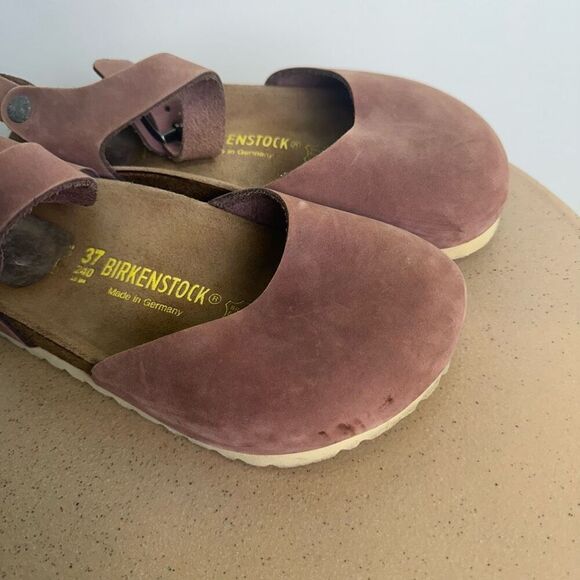 Birkenstock Women’s Messina Mary Jane Nubuck Leather Pink Mauve RARE HTF - Picture 5 of 16